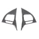 thumbnail image 1 of Cubierta de botón de volante Interior de fibra de carbono, 2 uds., compatible con VW Touareg 2011-2018, conducción a la izquierda, 1 of 8