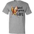 thumbnail image 3 of Inktastic West Virginia Girl- Butterfly T-Shirt, 3 of 5