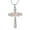 Silver-Rose Gold, variant on Crystal Cross Urn Necklaces for Ashes Cremation Crucifix Keepsake Memorial Pendant Necklace