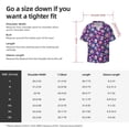 thumbnail image 5 of Sikiie Skull Blue Flower Men's Wrinkle Free Untucked Cuban Shirt Business Casual Button Down Shirts Short Sleeve ShirtLarge, 5 of 5