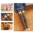 thumbnail image 4 of TANGNADE Thigh High Compression Socks Women Animal Knee Length Coral Wool Thickened Warm Half Plush Home Stockings Tube Socks Multicolor3, 4 of 4