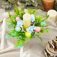 thumbnail image 6 of karymi Easter Simulation Easter Eggs Candle Holders Wreath Wedding Decoration Desktop Candle Wreath Gifts for Mom up to 70% off, 6 of 7