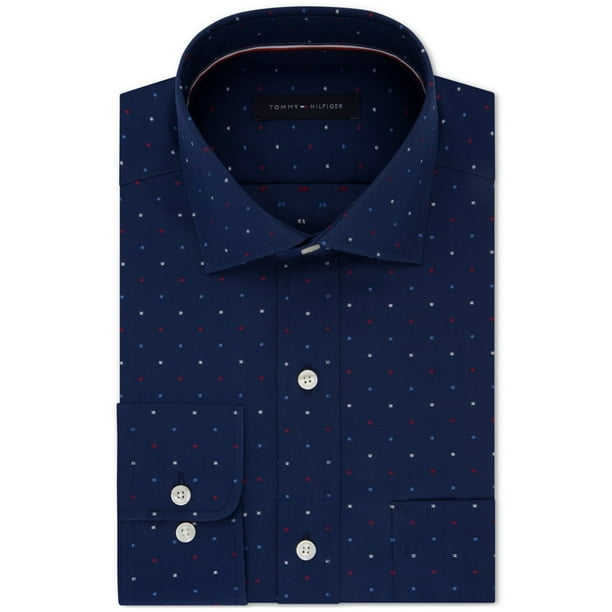 Camisa tommy hilfiger azul marino sale