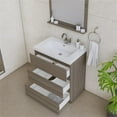 thumbnail image 7 of Alya Bath Paterno 30" Modern Wood Freestanding Bathroom Vanity in Gray, 7 of 7