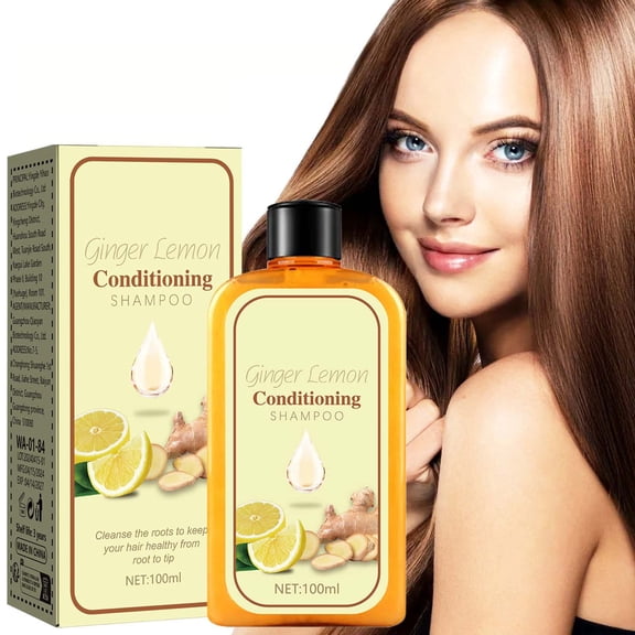 Ginger Lemon Conditioning Shampoo, Hair Repair For Split Ends Conditioner For Dry And Frizzy, Strong Hair Roots, Anti Thinning Shampoo