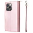 thumbnail image 3 of For Iphone 15 Pro Max 9 Card Slots Zipper Wallet Bag Leather Phone Case(Rose,iPhone 12, 3 of 7
