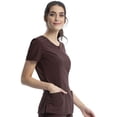thumbnail image 5 of Infinity Cherokee Round Neck Nurse Scrub Tops for Women with 3 Pockets 360 Stretch & Wrinkle-Resistant 2624A, 5 of 6