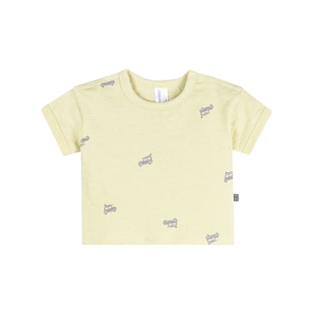 Modern Moment by Gerber Baby Boy Organic Short Sleeve Top, Sizes 0/3 Months - 24 Months