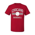 thumbnail image 2 of Wild Bobby City of Chicago CHI American Baseball Fantasy Fan Sports Men's T-Shirt, Red, 5X-Large, 2 of 6