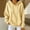 Yellow, variant on Dolkfu Black Summer Tops for Women Crew Neck Pull-on Long Sleeve French Chic Hoodie Patchwork Minimalist Striped Tops Black,L