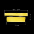 thumbnail image 2 of Unique Bargains M45x2 Hold Plugs Plastic Male Threaded Hex Socket End Cap, Yellow 2 Pack, 2 of 5