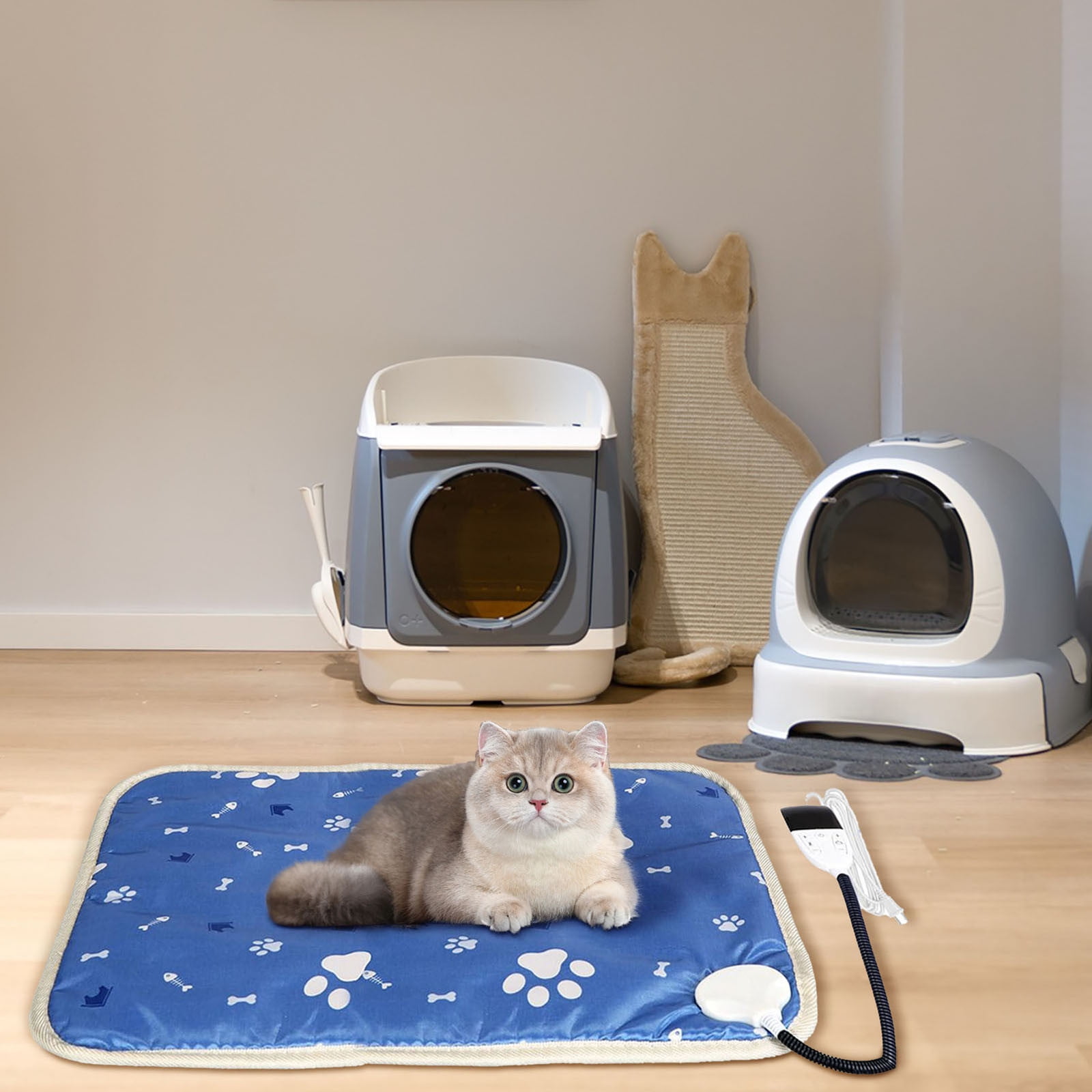 P E T Heating Pad Water Proof El Ectric Dog Cat Heating Mat With Timer Heatded Cat Bed With Heating Le Vel S For Indoor Outdoor Chewing Re Sistant