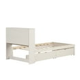 thumbnail image 6 of Miniyam Twin Size Bed with Built-in USB Port, Bookcase, Drawers for Kids and Teens, White, 6 of 7