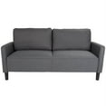 thumbnail image 5 of Living Room Sofa Couch with Straight Arms in Dark Gray Fabric, 5 of 5