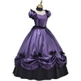 thumbnail image 2 of Women's Southern Belle Gothic Victorian Rococo Dress Elegant Tea Length Ball Gown, 2 of 5