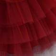 thumbnail image 6 of Mercatoo Kids Girls Puff Sleeve Mesh Tutu Princess Dress Prom P𝐚rty Dress Bow Tulle 𝐌ini Dress Girls Formal Dress, 6 of 9