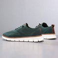 thumbnail image 2 of Men's Casual Walking Sneakers - Breathable Knit Upper Shoes with Quick-Lace Elastic System, 2 of 7