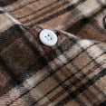 thumbnail image 6 of Josdec Men Classic Plaid Flannel Button Down Shirt, Turndown Collar Long Sleeve Overshirt Jacket, Warm Fall Winter Casual Layering Shacket Tops S-XXL, 6 of 9