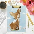 thumbnail image 4 of FMSHPON Cute Deer Bunny Clipboard Hardboard Wood Nursing Clip Board and Pull for Standard A4 Letter 13x9 inches, 4 of 5