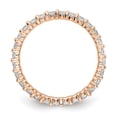 thumbnail image 3 of 14k Rose Gold Round Cut Diamond Eternity Wedding Band Anniversary Ring Size 7.5 - 1 Ct., 3 of 5