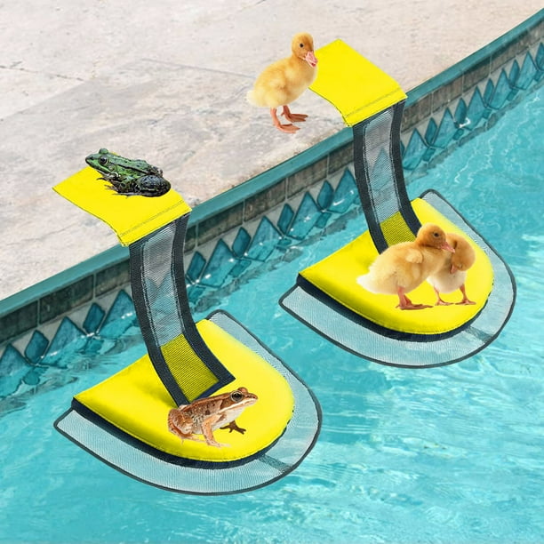 2 Pack Animal Saving Escape Ramp for Pool, Floating Ramp Rescues, Pool