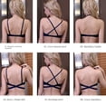 thumbnail image 2 of 1919 Ropa interior invisible sin espalda para mujer, vestido fino con forma de U y escote en forma de cruz, sin costuras, sujetador push-up, 2 of 6