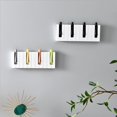 thumbnail image 4 of 2Pcs Piano Coat Rack, Adhesive Wall-Mounted Coat Hook, Foldable Punch-Free Wall Hooks, Adhesive Key Hanger with 4 Hooks Kitchen Shelf Organizer Storage Rack for Glass, Door, Mirror, Window, 4 of 7