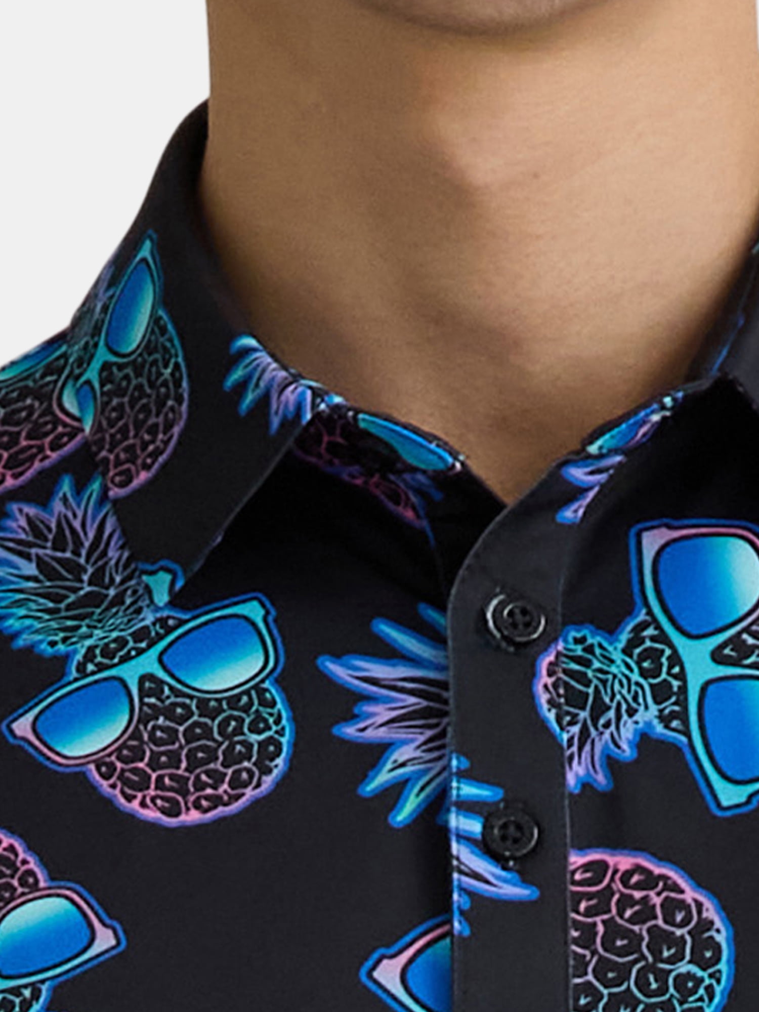 Birdie Bound Men's Novelty Print Golf Polo Shirt, Sizes S-3XL