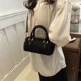 thumbnail image 2 of Bolso de hombro minimalista y elegante, bolso pequeño cilíndrico estilo baguette para mujer, nueva colección de primavera 2025, bolso cruzado retro y casual., 2 of 10
