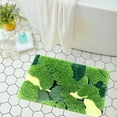 Ukeler Moss Bath Rug, Absorbent Non Slip Boho Bath Mats, Washsble Cute