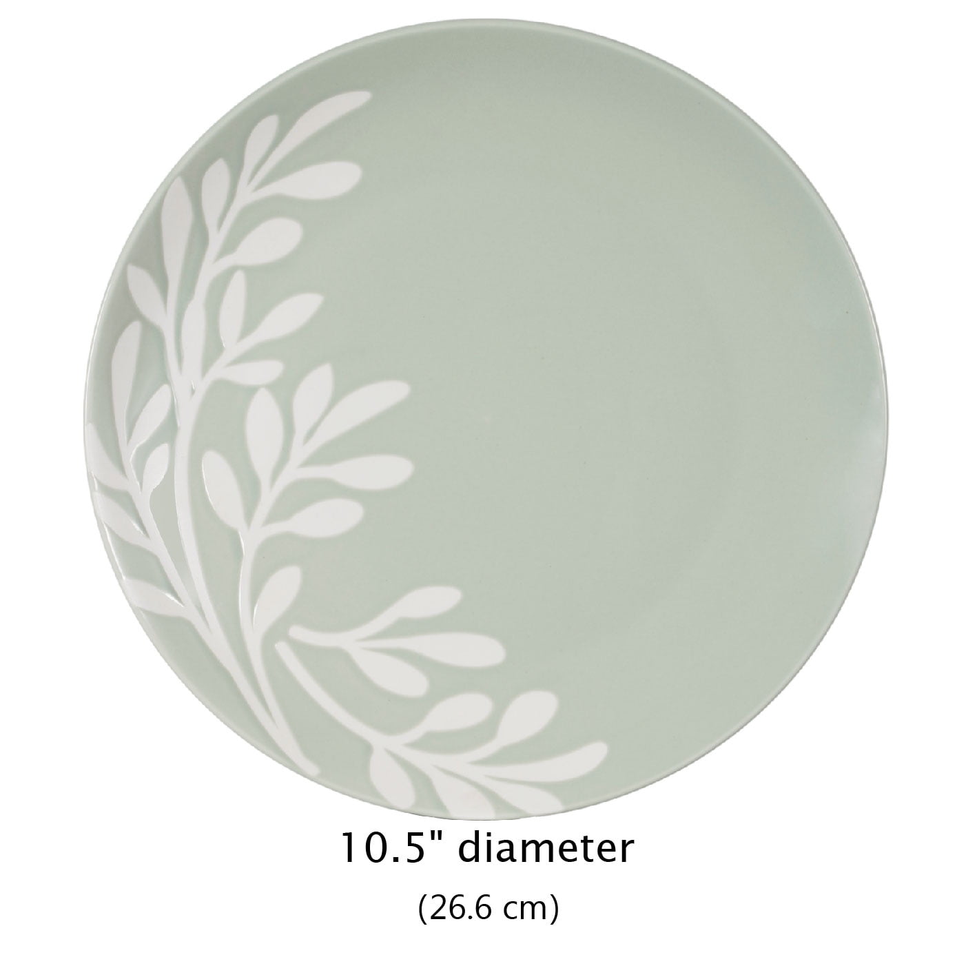 Mainstays Emelie Green 12-Piece Stoneware Dinnerware Set