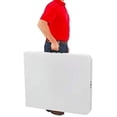 thumbnail image 2 of New Home Era Fold Up Table – 6 ft Plastic Folding Table for Picnics, Parties, Camping – Outdoor Table with Carrying Handle – Bi-Fold Rectangular Design – Lightweight and Durable - Pack of 5, 2 of 2