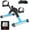 Blue, variant on VIVIJASON Pedal Exerciser - Folding Portable Exercise Peddler - Under Desk Mini Exercise Bike for Arm/Leg Workout - Adjustable Fitness Rehab Equipment for Elderly Seniors with LCD Display