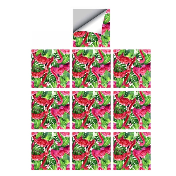 10 piezas adhesivos de pared de mosaico engrosado a prueba de agua calcomanía de DIY cm sol