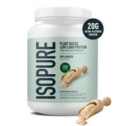 Isopure, Plant-Based Protein, 20 g Pea & Brown Rice Protein Powder, Unflavored, 1.15 lb, About 20 Servings
