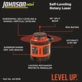 thumbnail image 5 of Johnson Level & Tool 99-006K Self Leveling Rotary Laser System Kit, Soft Shell Carrying Case, Alkaline Battery, Tripod, Mounting Bracket, 13ft Grade Rod, Magnetic Target, Protective Glasses, 5 of 5