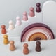 thumbnail image 4 of 2xWooden Rainbow Nesting Juguetes Educativos Juguetes Para Bebés Para Niños Pequeños CUTICAT Bloque de apilamiento de arcoíris, 4 of 8