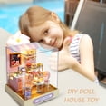 thumbnail image 3 of Kits de montaje modelo casa en miniatura para niños juguete para Ehuebsd regalo de cumpleaños, 3 of 9