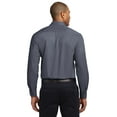 thumbnail image 2 of Port Authority S608ES Extended Size Long Sleeve Easy Care Shirt, Strong Blue, 10XL, Mens Casual Button Down Shirts, 2 of 6