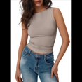 thumbnail image 2 of Chaleco Sin Mangas Sexy de Moda para Mujer Gris L, 2 of 8