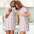 thumbnail image 4 of Bingfone Funny Kawaii Unicorns Dancing Nightgowns for Women Sleep Shirts Short Sleeve Nightshirt Pullover Nightdress Soft Sleepwear, 4 of 6