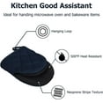 thumbnail image 6 of HEETLY Kitchen Neoprene Oven Mitts Blue, 6 of 6