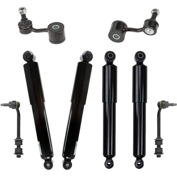 Detroit Axle - Shock Absorbers Kit for 2004-2009 Dodge Durango Chrysler Aspen 2005 2006 2007 2008, 4 Shock Absorbers Assembly 4 Sway Bar Links Front Rear Replacement