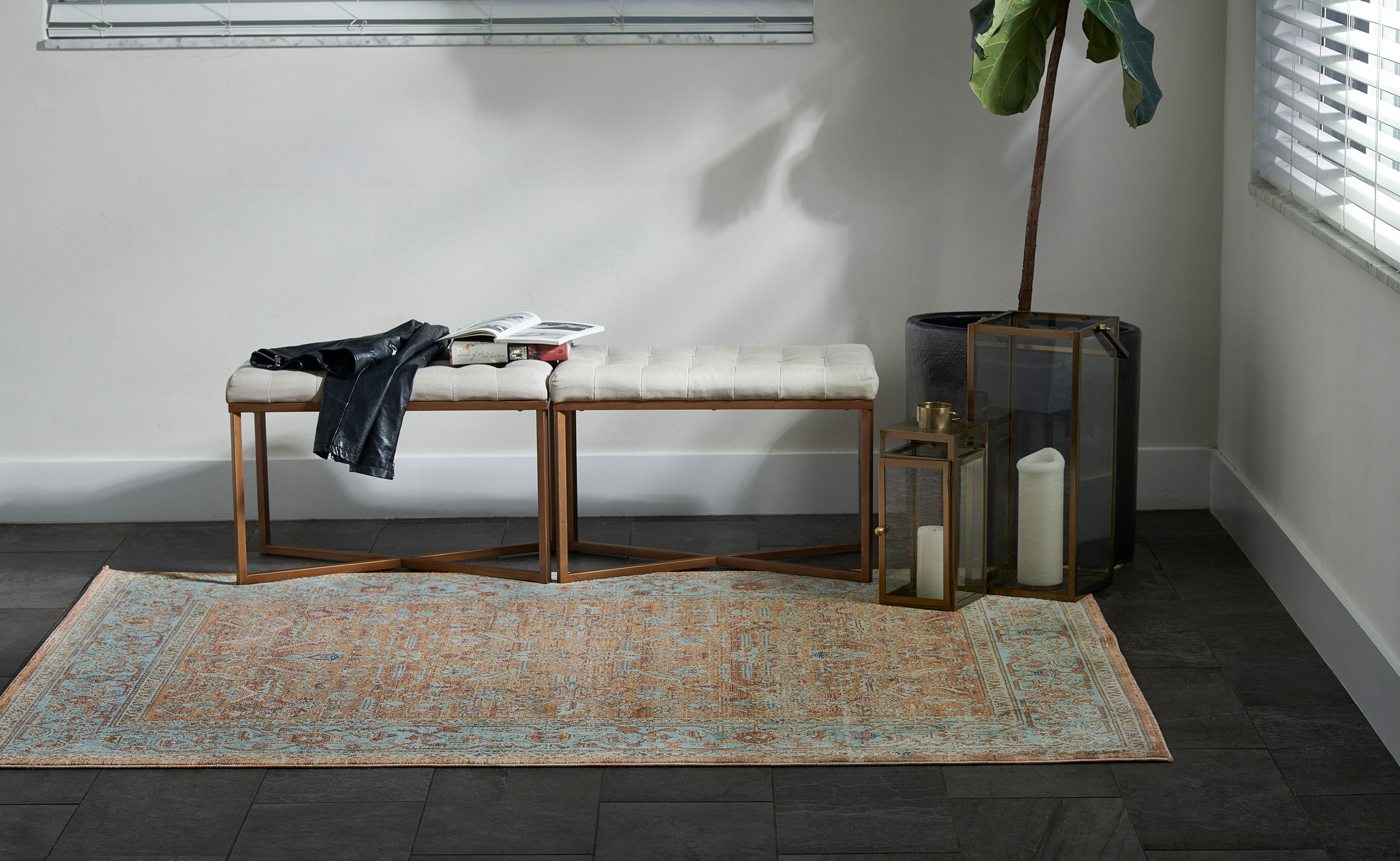 ECARPET Hailey Traditional Area Rug for Living Room, Bedroom, Dining Entrance