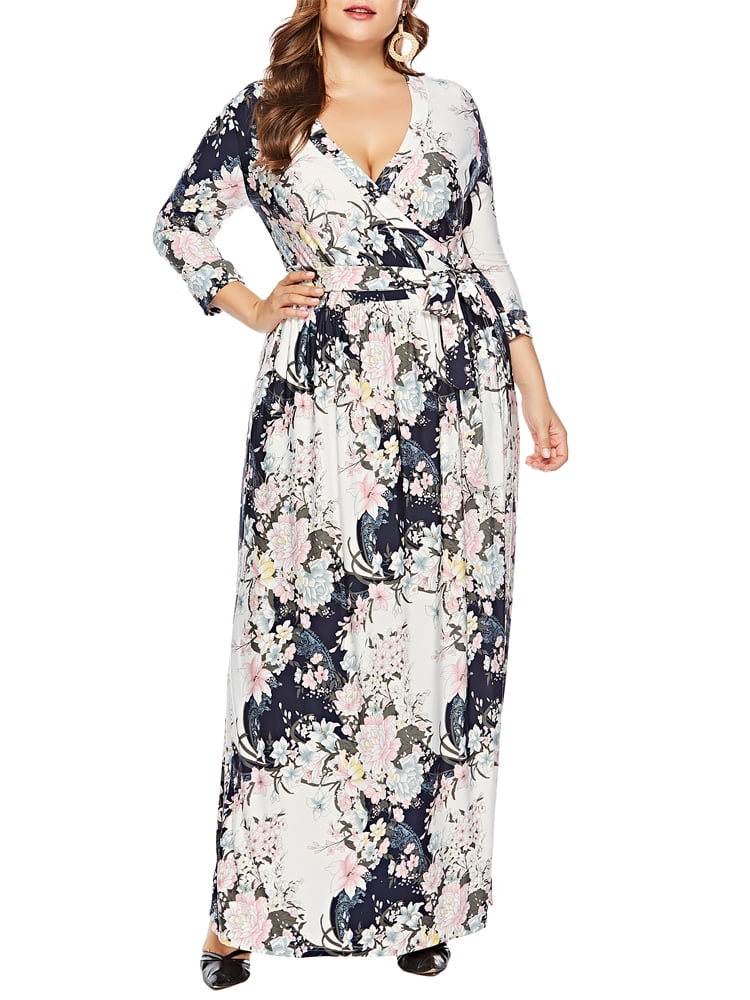 plus size long holiday dresses