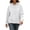 09-White, variant on Yutgune Womens Hoodies Oversized Hoodies For Women Side Split Hem Long Sleeve Casual Sweatshirt
