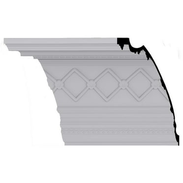18 1/4"H x 16 3/8"P x 23 7/8"F x 82"L Brightton Crown Moulding