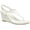 White, variant on FSJ Women Low Wedge Heel Thong Sandals Ankle Strap Round Open Toe Flip Flops Comfortable Cushion Heeled Sandals Size 8 Yellow