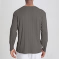 thumbnail image 4 of pstuiky camisetas de manga larga para hombre, Camisa deportiva de entrenamiento fácil para hombre, elástica, de color liso, con cuello en V y manga larga camisetas de hombre xxl, 4 of 4
