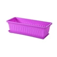 thumbnail image 1 of 1pc Plastic Vegetable Flowerpot – Breathable Rectangular Planter for Indoor Gardening, 1 of 6